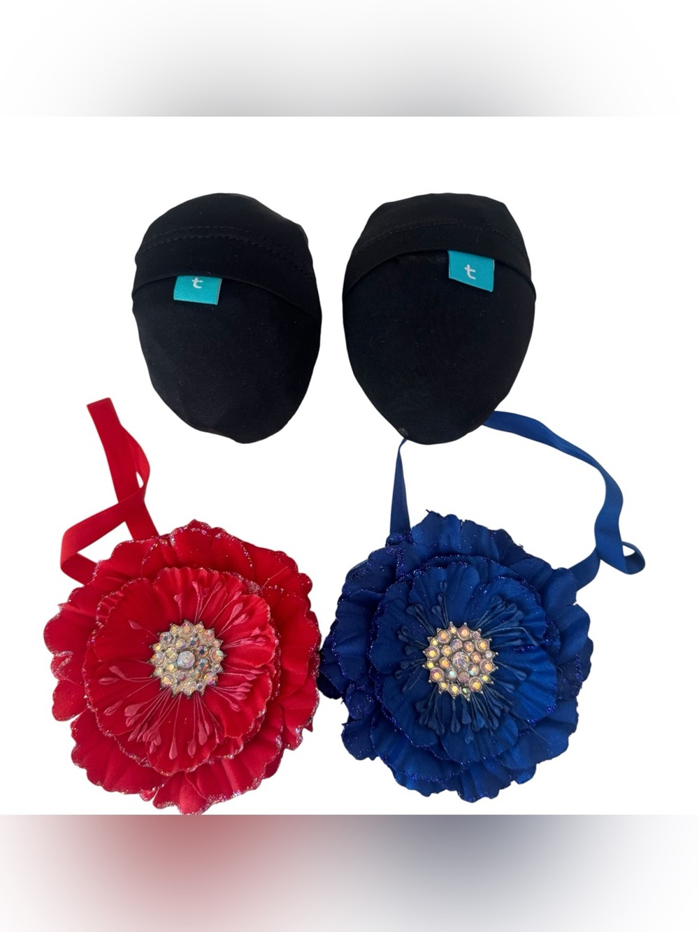 Tieks 2 Packable Tote Bags & Jeweled Flowers